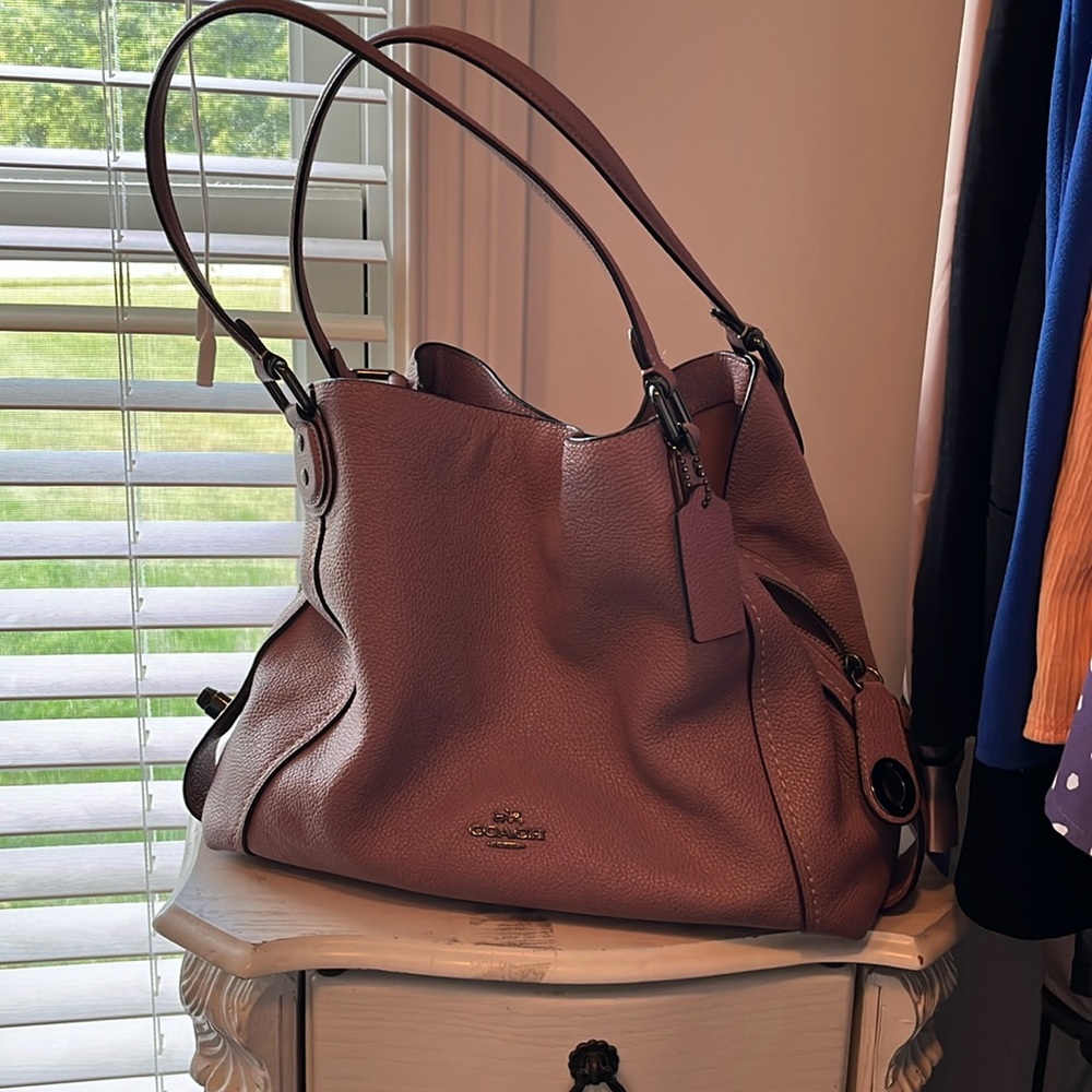 Rose colored Coach Shoulder Bag - great condition and very clean